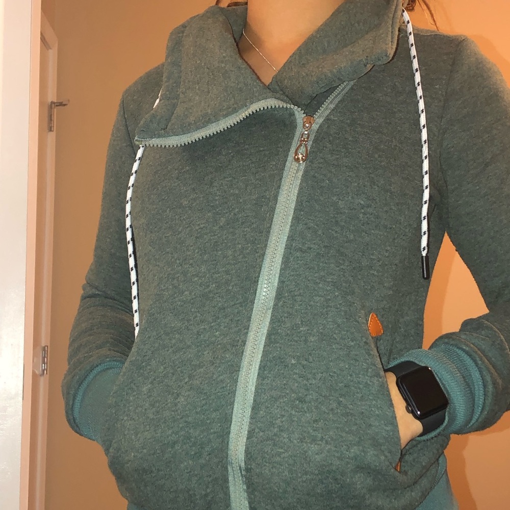 Green Zip-Up Jacket